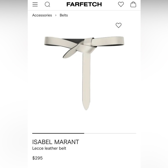 Isabel Marant Lecce Leather Belt Medium - Picture 4 of 9